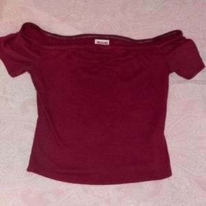 Burgundy Off the Shoulder♥️✨